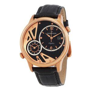 NWT Manager Fashion Men's Quartz Steel Authentic Watch